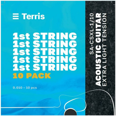 Струна одиночная для акустической гитары TERRIS SA-CSXL-1/10