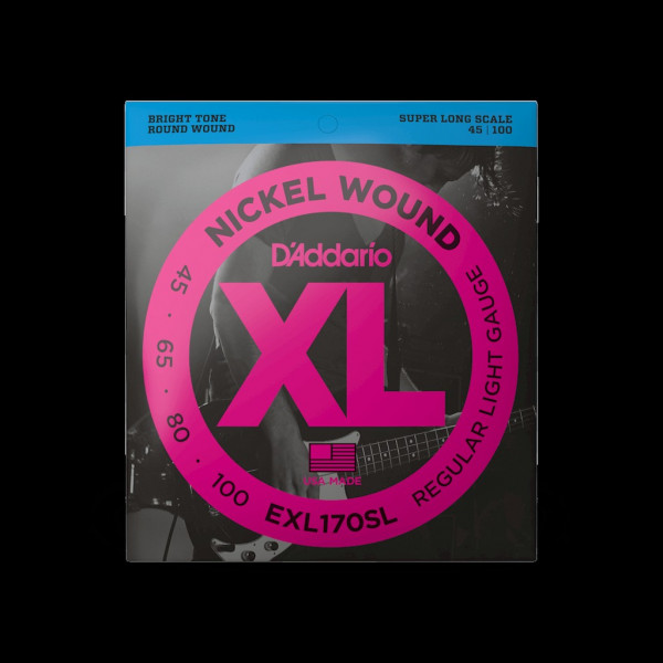 Комплект струн для бас-гитары D'Addario EXL170SL, 45-100