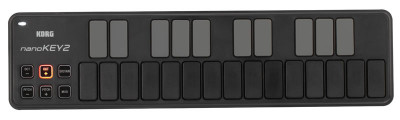 KORG NANOKEY2-BK портативный USB-MIDI-контроллер, цвет чёрный