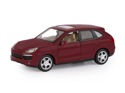 Машина "АВТОПАНОРАМА" Porsche Cayenne S, бордовый, 1/24, в/к 24,5*12,5*10,5 см