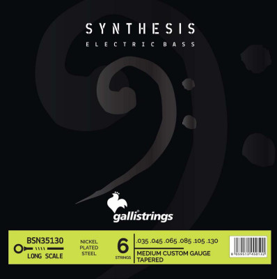 Комплект струн для 6-ти стр бас-гитары 035-130 GALLI STRINGS BSN35130 medium custom
