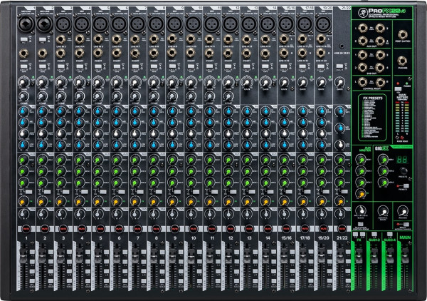 MACKIE ProFX22v3 22-канальный микшер с процессором эффектов и USB