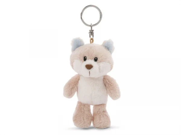 Мягкая игрушка NICI Снежная лиса, брелок 10 см