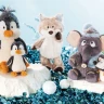 Мягкая игрушка NICI Снежная лиса, брелок 10 см