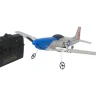 Радиоуправляемый самолет Volantex RC Mustang 400мм (синий) 2.4G 2ch LiPo RTF with Gyro
