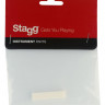 Верхний порожек для акустической гитары STAGG SP-NTWS-BONEB, без прорезей