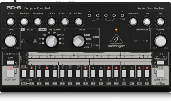 Драм-машина Behringer RD-6-BK аналоговая