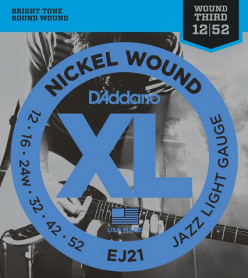 D'ADDARIO EJ21 Jazz Light 12-52 струны для электрогитары