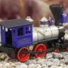 Машина Kinsmart Classic Locomotive инерция (1/6шт.) 17,5см б/к