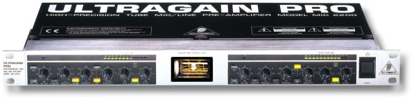 BEHRINGER MIC2200 2-канальный ламповый микрофонный предусилитель-линейный драйвер-DI-бокс