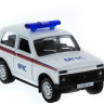 Машина "АВТОПАНОРАМА" инерц. ВАЗ 2121 1/50, в/к 12*7*5,5 см, белая
