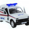 Машина "АВТОПАНОРАМА" инерц. ВАЗ 2121 1/50, в/к 12*7*5,5 см, белая