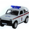 Машина "АВТОПАНОРАМА" инерц. ВАЗ 2121 1/50, в/к 12*7*5,5 см, белая