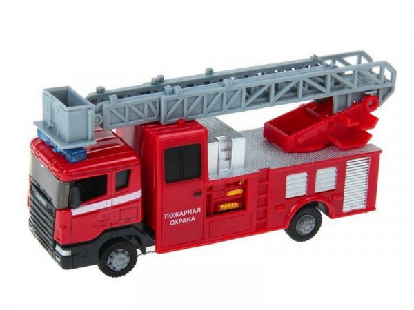 Машина Autotime "SCANIA" пожарная с лестницей 1:48