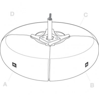 Комплект элементов JBL PMB-WH для сборки кругового кластера из 4 штук