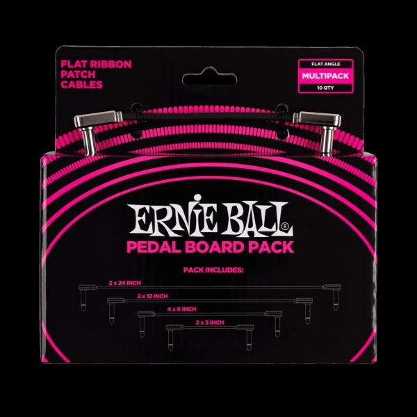 Набор соединительных кабелей Ernie Ball P06224 угловой джек/угловой джек