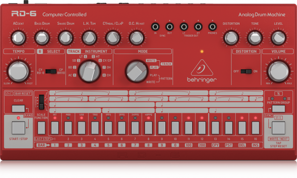 Драм-машина Behringer RD-6-RD аналоговая
