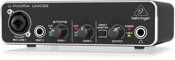 Аудиоинтерфейс Behringer UMC22 внешний