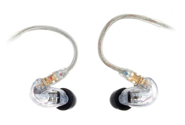 SHURE SE215-CL-EFS наушники внутриканальные (наушники вставные) с одним динамическим драйвером, Clear прозрачные.