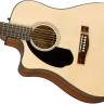 FENDER CD-60SCE Natural LH левосторонняя электроакустическая гитара