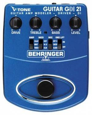 BEHRINGER GDI21 педаль моделирования-предусилитель-директ бокс