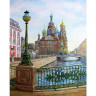Картина по номерам 40х50 Санкт-Петербург. Спас на крови (28 цветов)