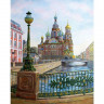 Картина по номерам 40х50 Санкт-Петербург. Спас на крови (28 цветов)