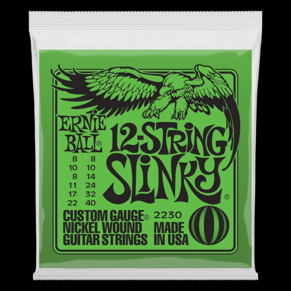 Комплект струн для 12-струнной электрогитары Ernie Ball P02230