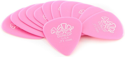 DUNLOP 41P.71 Delrin набор медиаторов 0.71 мм, 12 шт