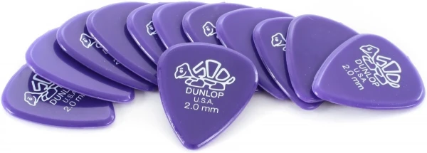 DUNLOP 41P2.0 Delrin набор медиаторов 2.0 мм, 12 шт