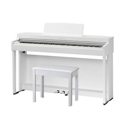 Цифровое пианино 88 клавиш KAWAI CN201 W со стойкой и банкеткой