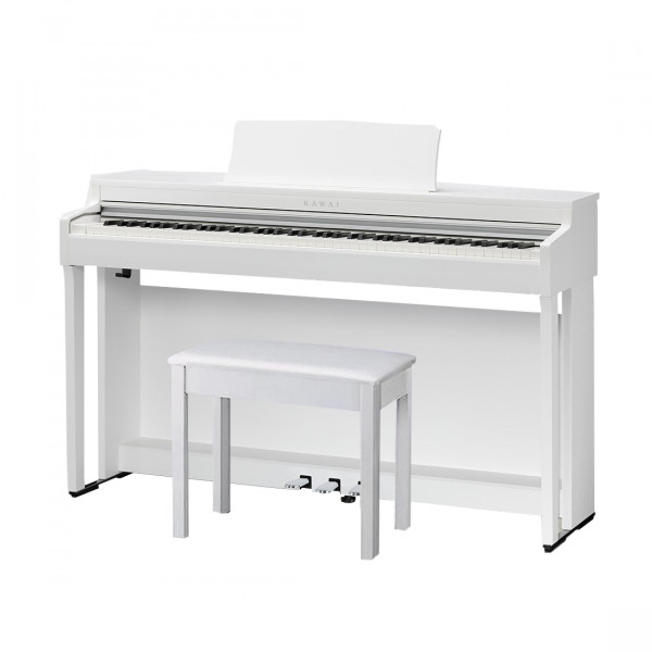 Цифровое пианино 88 клавиш KAWAI CN201 W со стойкой и банкеткой