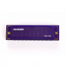 Губная гармошка диатоническая HOHNER M1110P детская, прозрачная фиолетовая