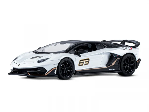 Машина "АВТОПАНОРАМА" Lamborghini SVJ, 1/24, белый, свет, звук, в/к 24,5х12,5х10,5 см