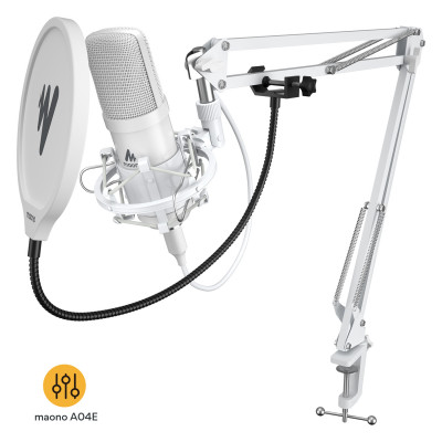 USB-микрофон Maono AU-A04E (white) кардиоидный