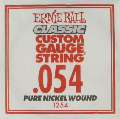 Ernie Ball 1254 калибр.054 одиночная для электрогитары/акустической гитары