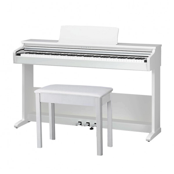 Цифровое пианино 88 клавиш KAWAI KDP75 W со стойкой и банкеткой