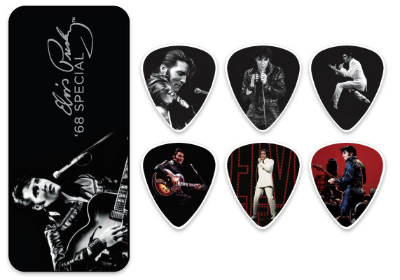 DUNLOP EPPT02 Elvis '68 Special набор медиаторов в жестяном коробке