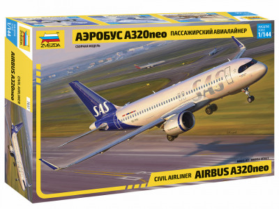 Пассажирский авиалайнер "Аэробус А-320neo" 1/144