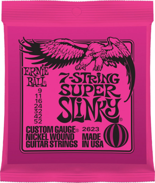 Комплект струн для 7-струнной электрогитары Ernie Ball P02623