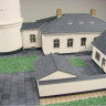 Сборная картонная модель Shipyard маяк Lighthouse Kampen with buildings (№74), 1/87