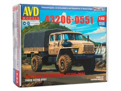 Сборная модель AVD 43206-0551 бортовой, 1/43