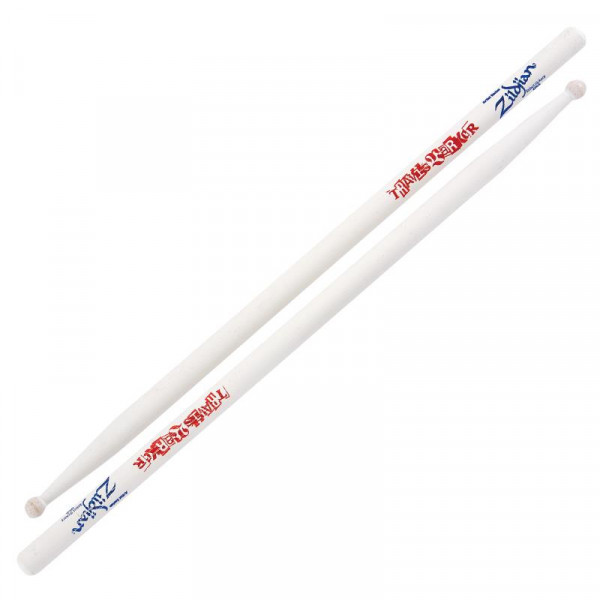 ZILDJIAN ZASTB TRAVIS BARKER ARTIST SERIES барабанные палочки с деревянным наконечником, именные, материал: орех