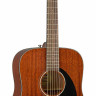 FENDER CD-60S DREAD ALL-MAH WN акустическая гитара