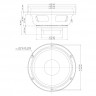 EIGHTEEN SOUND 8NMB420/8 8" динамик среднебасовый, 8 Ом, 280 Вт AES, 95 дБ, 60-5500 Гц