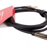 Аудио кабель FORCE FLC-02/2 JACK1/4" stereo-JACK1/4" stereo, 2 м