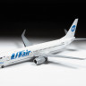 Пассажирский авиалайнер "Боинг 737-800" 1/144