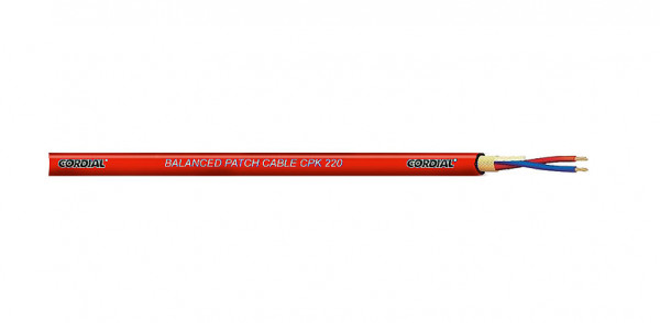 Cordial CPK 220 Red микрофонный кабель 4,7 мм, красный