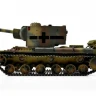 Радиоуправляемый танк Torro KV-2 1/16 ВВ-пушка, дым, зеленый V3.0 2.4G RTR