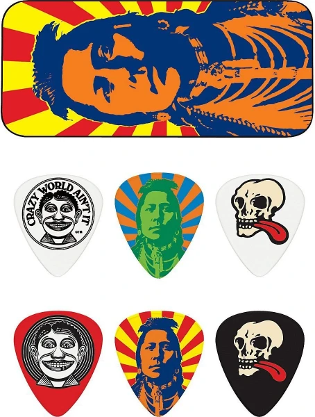 DUNLOP JVHPT02H Van Hamersveld Indian Pick Tin набор медиаторов в жестяной коробке, жесткие,  6 шт